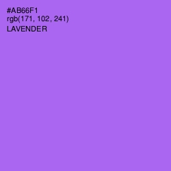 #AB66F1 - Lavender Color Image