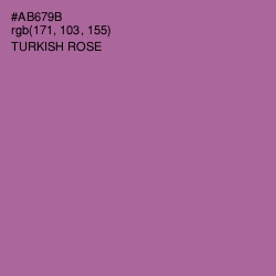 #AB679B - Turkish Rose Color Image