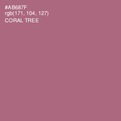 #AB687F - Coral Tree Color Image