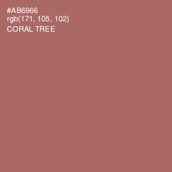 #AB6966 - Coral Tree Color Image