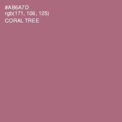 #AB6A7D - Coral Tree Color Image