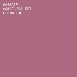 #AB6A7F - Coral Tree Color Image