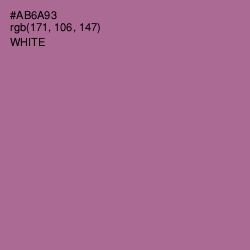 #AB6A93 - Turkish Rose Color Image