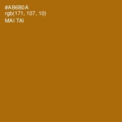 #AB6B0A - Mai Tai Color Image