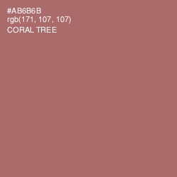 #AB6B6B - Coral Tree Color Image