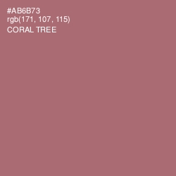 #AB6B73 - Coral Tree Color Image
