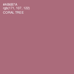 #AB6B7A - Coral Tree Color Image