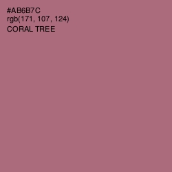 #AB6B7C - Coral Tree Color Image