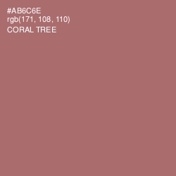 #AB6C6E - Coral Tree Color Image