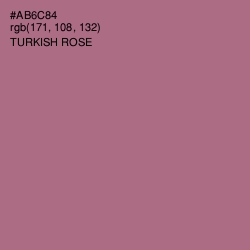 #AB6C84 - Turkish Rose Color Image