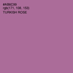 #AB6C99 - Turkish Rose Color Image