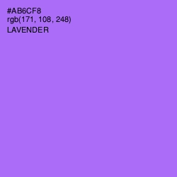 #AB6CF8 - Lavender Color Image