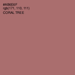 #AB6E6F - Coral Tree Color Image