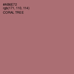 #AB6E72 - Coral Tree Color Image