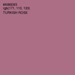 #AB6E85 - Turkish Rose Color Image