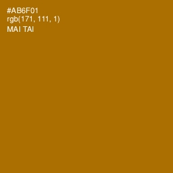 #AB6F01 - Mai Tai Color Image