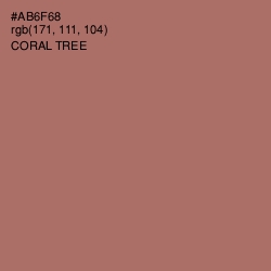 #AB6F68 - Coral Tree Color Image