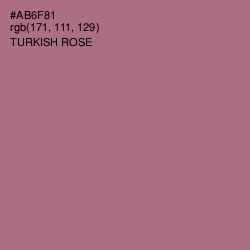 #AB6F81 - Turkish Rose Color Image