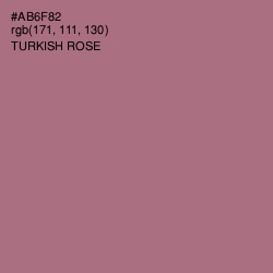 #AB6F82 - Turkish Rose Color Image