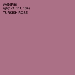 #AB6F86 - Turkish Rose Color Image