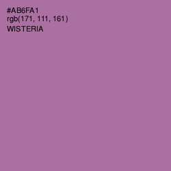 #AB6FA1 - Wisteria Color Image