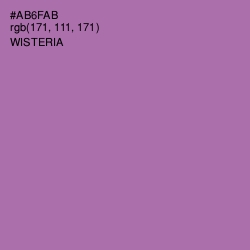 #AB6FAB - Wisteria Color Image