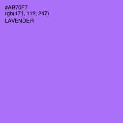 #AB70F7 - Lavender Color Image