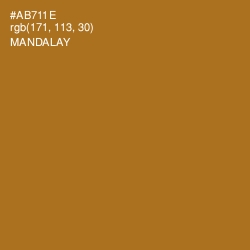 #AB711E - Mandalay Color Image