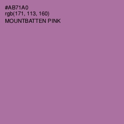 #AB71A0 - Mountbatten Pink Color Image