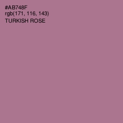 #AB748F - Turkish Rose Color Image