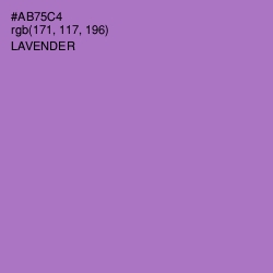 #AB75C4 - Lavender Color Image
