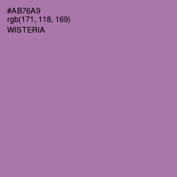 #AB76A9 - Wisteria Color Image