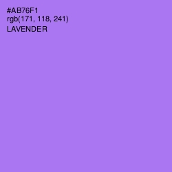 #AB76F1 - Lavender Color Image