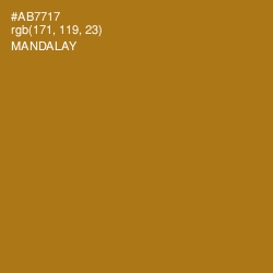 #AB7717 - Mandalay Color Image