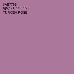 #AB779B - Turkish Rose Color Image