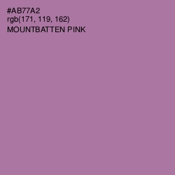 #AB77A2 - Mountbatten Pink Color Image