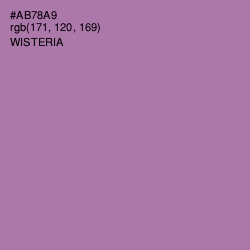 #AB78A9 - Wisteria Color Image