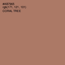 #AB7965 - Coral Tree Color Image