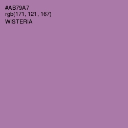#AB79A7 - Wisteria Color Image