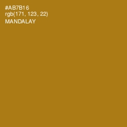 #AB7B16 - Mandalay Color Image