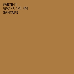 #AB7B41 - Santa Fe Color Image