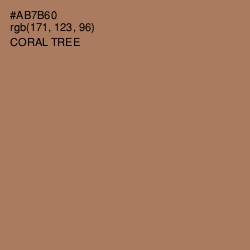 #AB7B60 - Coral Tree Color Image