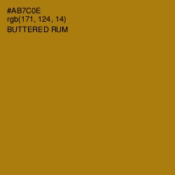 #AB7C0E - Buttered Rum Color Image