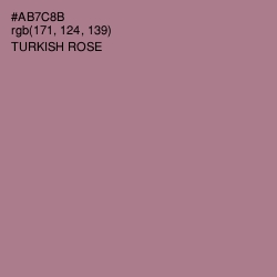 #AB7C8B - Turkish Rose Color Image