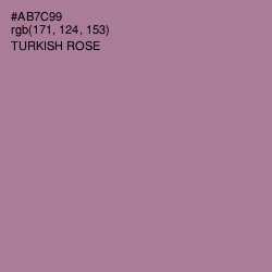 #AB7C99 - Turkish Rose Color Image