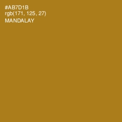 #AB7D1B - Mandalay Color Image