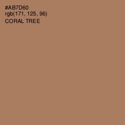 #AB7D60 - Coral Tree Color Image