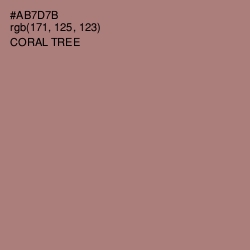 #AB7D7B - Coral Tree Color Image