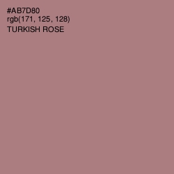 #AB7D80 - Turkish Rose Color Image