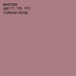 #AB7D83 - Turkish Rose Color Image